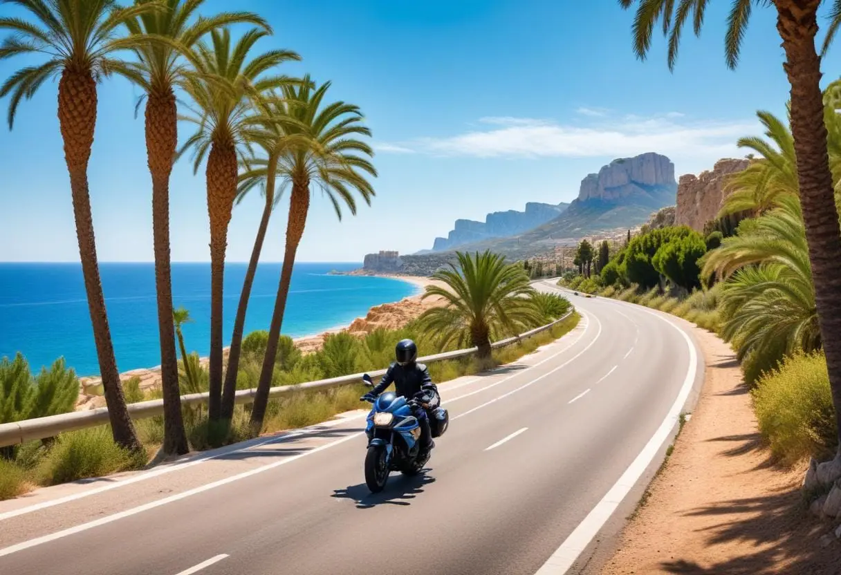 Hyra motorcykel i Alicante illustration