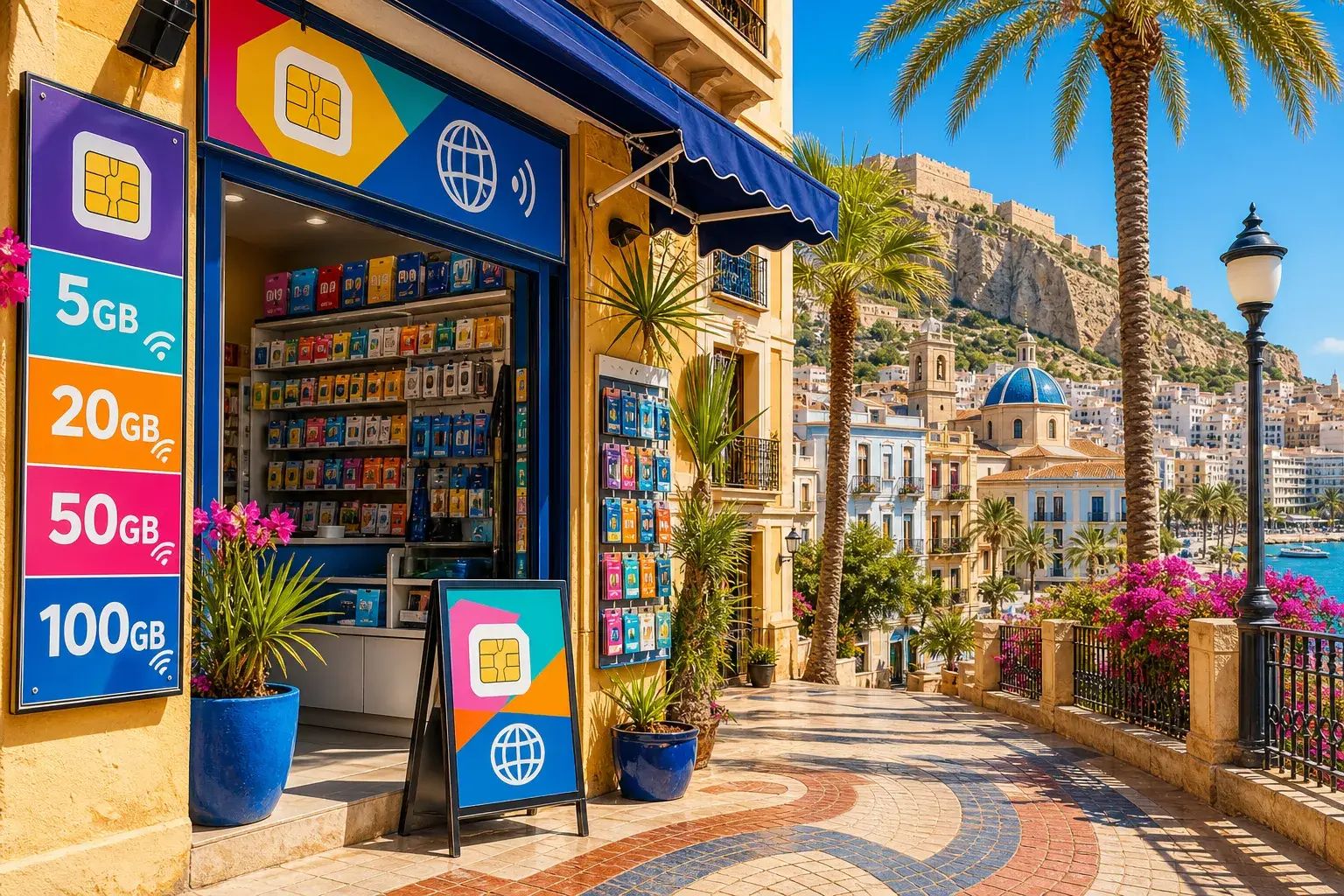 Bästa tipsen för mobilabonnemang och SIM-kort i Alicante illustration